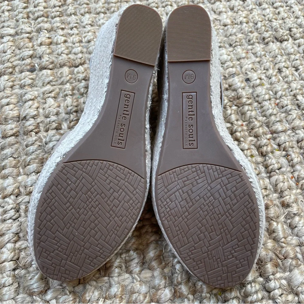 Gentle Souls Espadrille Strap Platform Wedge Sandals size 9 - Picture 8 of 11